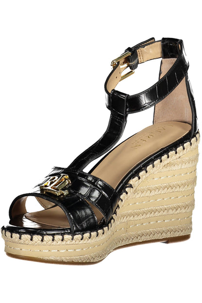 Ralph Lauren Calzatura Sandalo Donna Nero"" - mem39