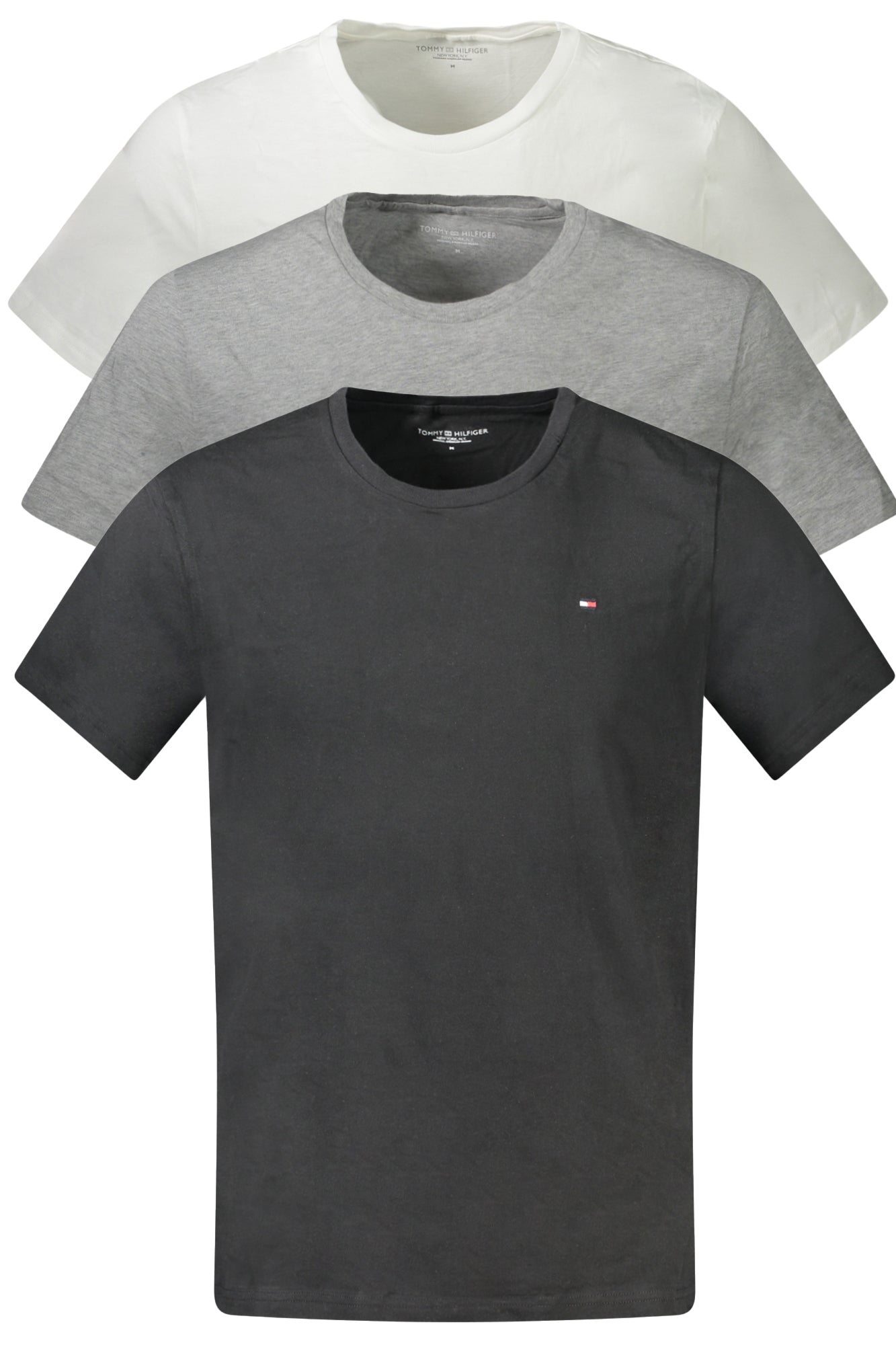 Tommy Hilfiger T-Shirt Maniche Corte Uomo Grigio"" - mem39