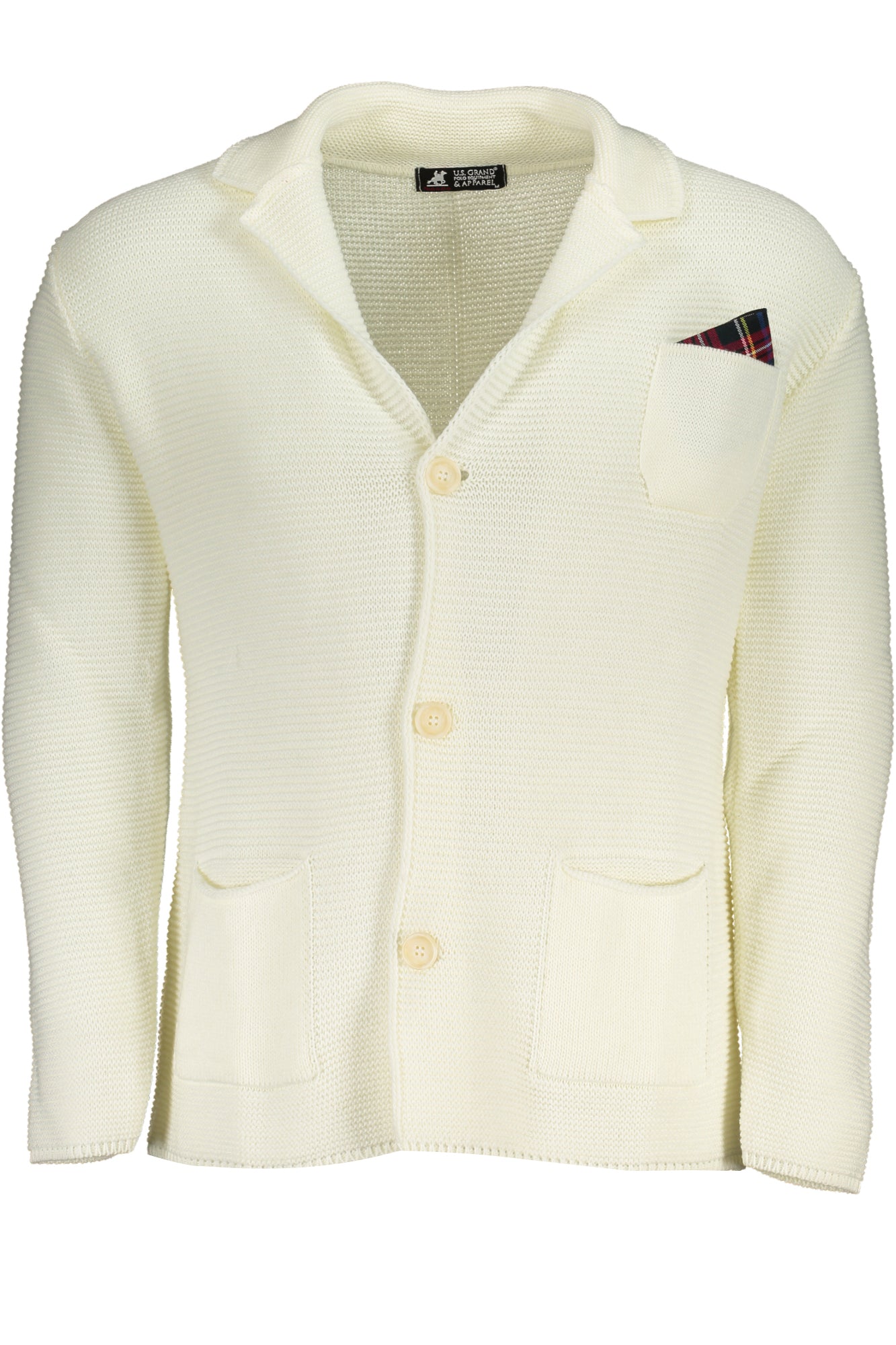 U.S. Grand Polo Cardigan Uomo Bianco"" - mem39