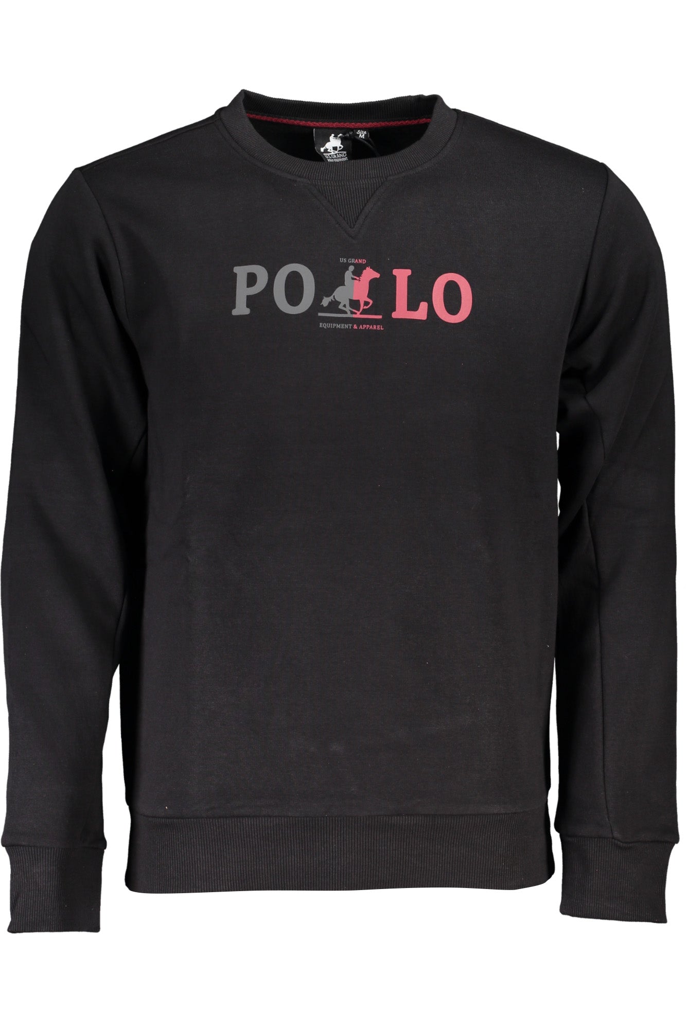 U.S. Grand Polo Felpa Senza Zip Uomo Nero"" - mem39