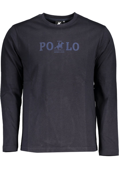 U.S. Grand Polo T-Shirt Maniche Lunghe Uomo Blu